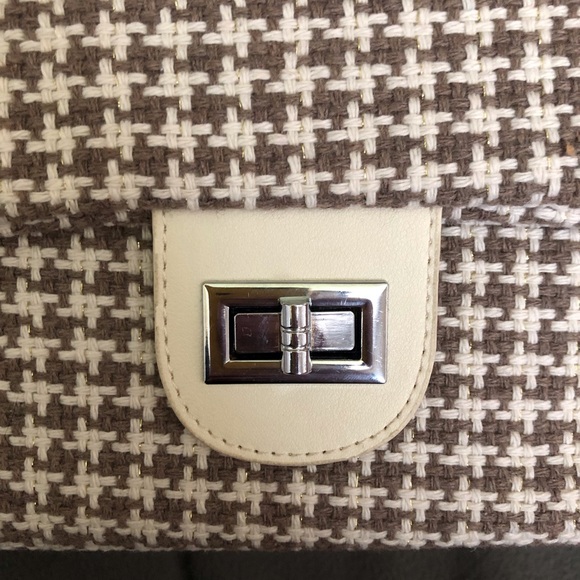 Tweed flap bag unstructured NWOT - Picture 5 of 11